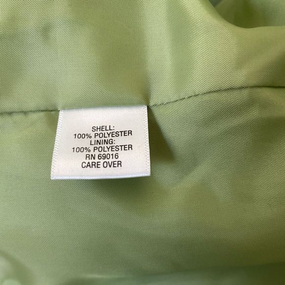 Studio Works Faux Suede Jacket  Women’s 14 Lime Green Outerwear Pockets Zipper - Picture 9 of 9